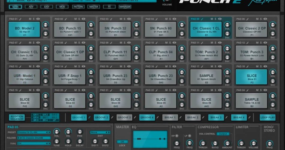 Rob Papen Punch 2 update GUI