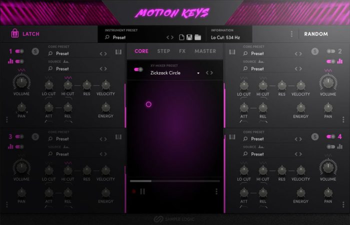 Sample Logic Motion Keys