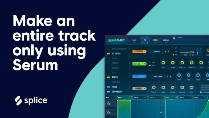 Splice make an entire track only using Serum