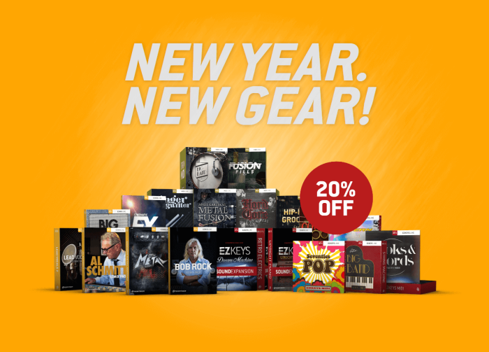 Toontrack New Year New Gear sale