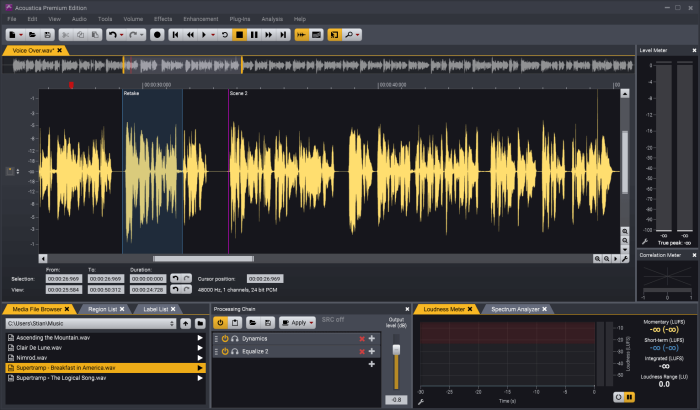 Acoustica   Clip Editor