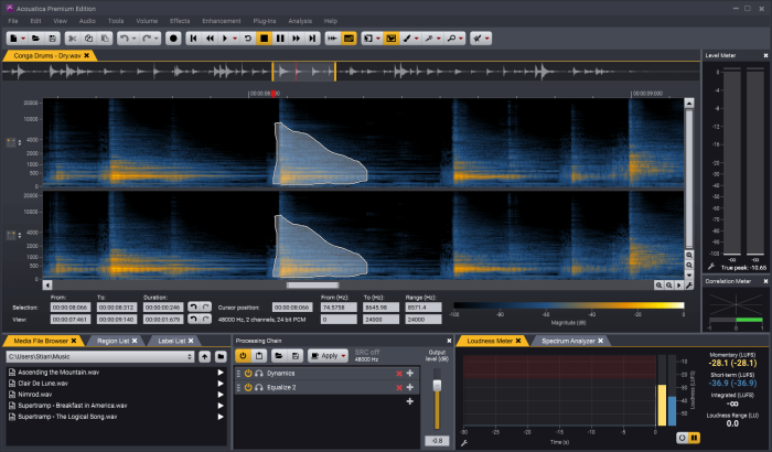 Acoustica   Spectral Editor