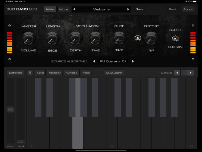 AudioKit Bass 808 Synth