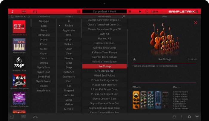 IK Multimedia SampleTank 4 CS libraries