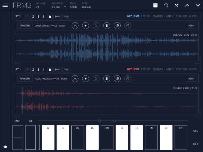 Imaginando FRMS waveform