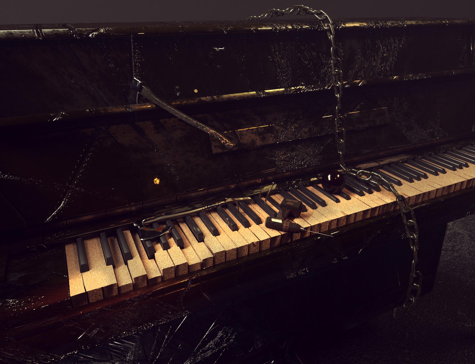 Pain Piano: Prepared Piano Stabs & Rhythms for Kontakt