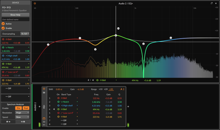 Bitwig BWS3 2 EQ Plus 10CC