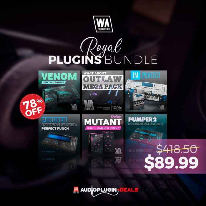 Audio Plugin Deals launches sale on W.A. Production plugin bundle