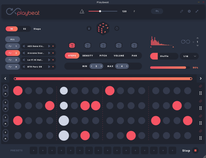 Audiomodern Playbeat 2 GUI