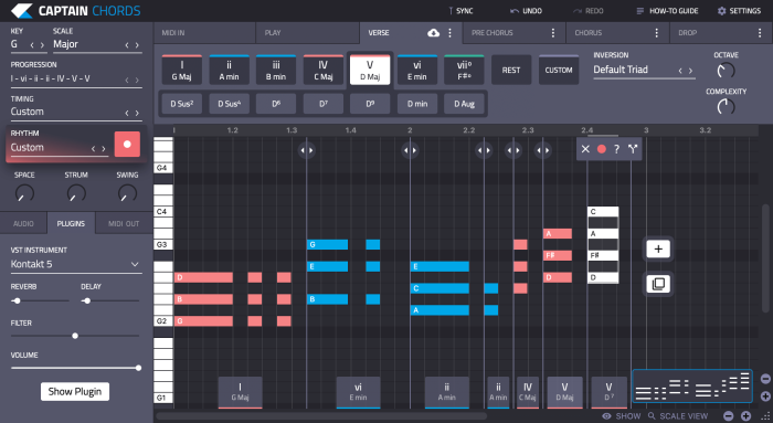 Captain Chords   midi editing