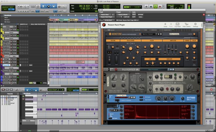 Reason standard suite aax screenshot monotone pulveriser rv7000