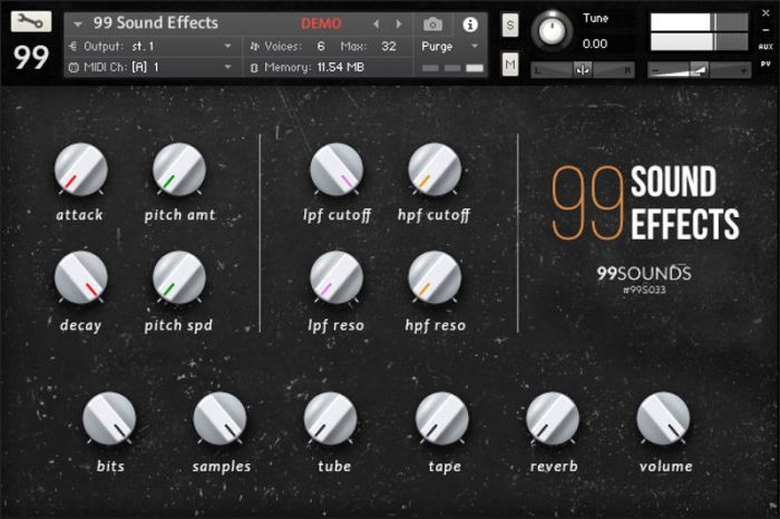 99 sound effects Kontakt