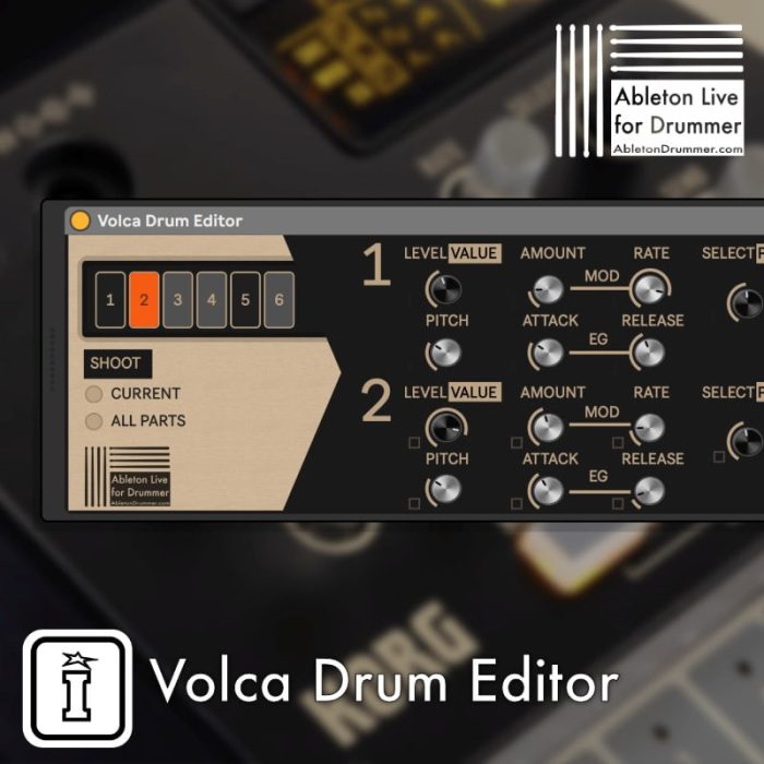 AbletonDrummer Volca Drum Editor