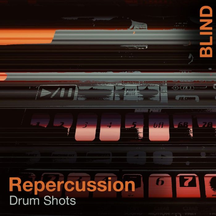 Blind Audio Repercussion Drum Shots