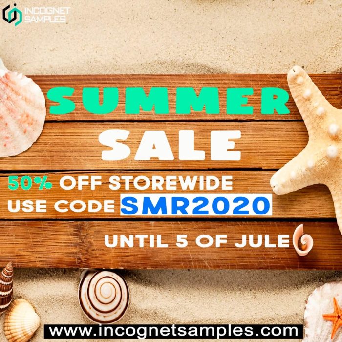 Incognet Summer Sale