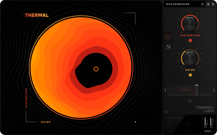 Output THERMAL FX plugin main page