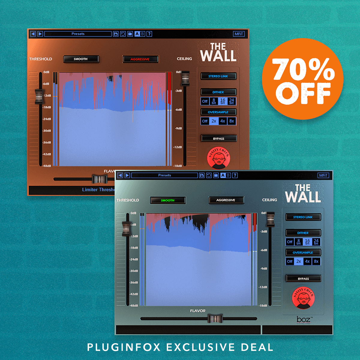 Save 70% On The Wall Brickwall Limiter Plugin By Boz Digital Labs