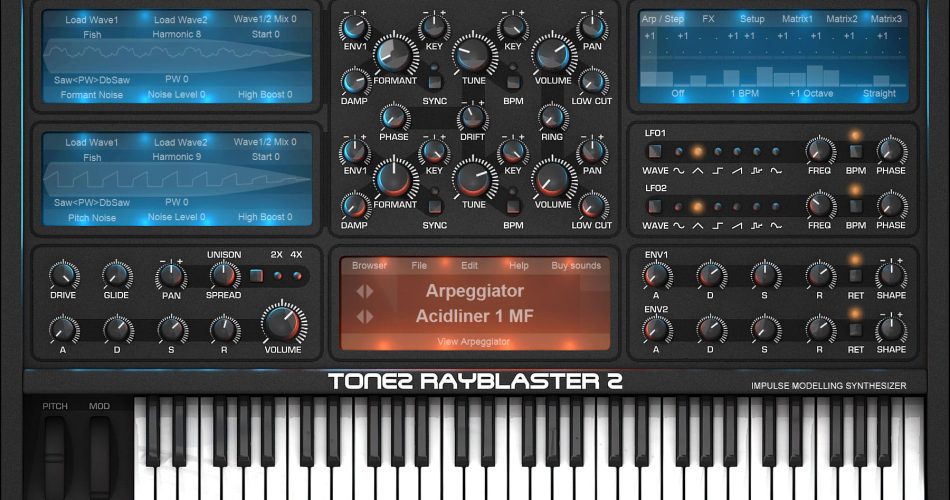 Tone2 RayBlaster 2.6 GUI