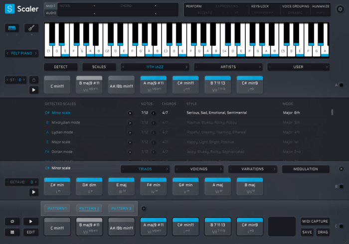 Plugin Boutique Scaler 209 lasso select patterns