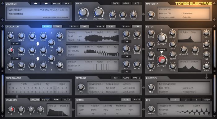 Tone2 Electra 2.8 screenshot