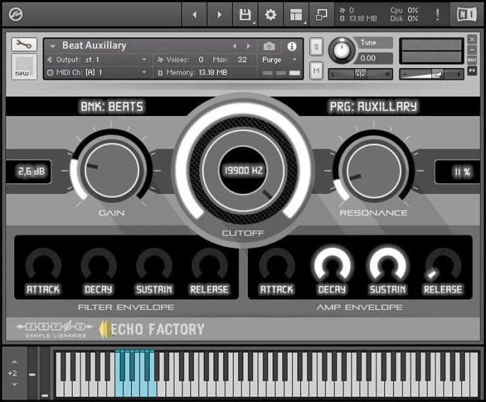 Zero-G Echo Factory Dubtechno Mechanisms 1 GUI