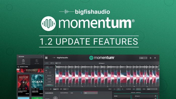 Big Fish Audio Momentum 1.2 update