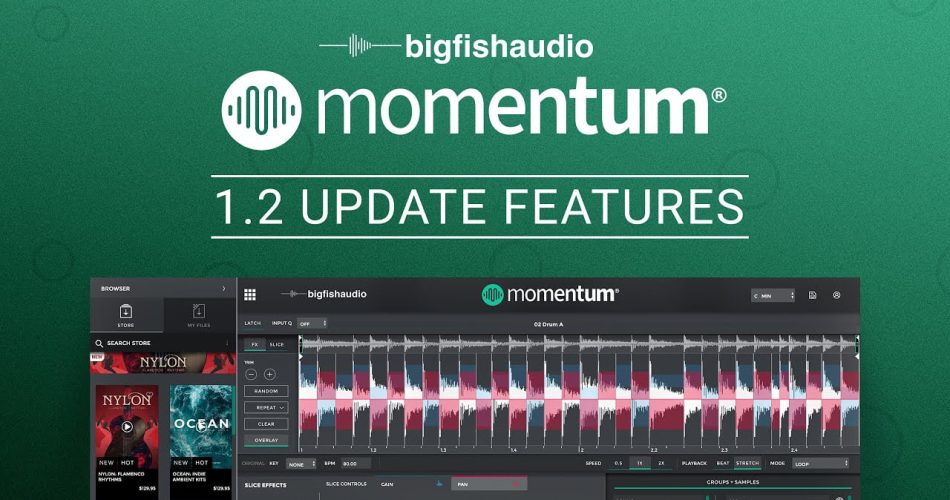 Big Fish Audio Momentum 1.2 update