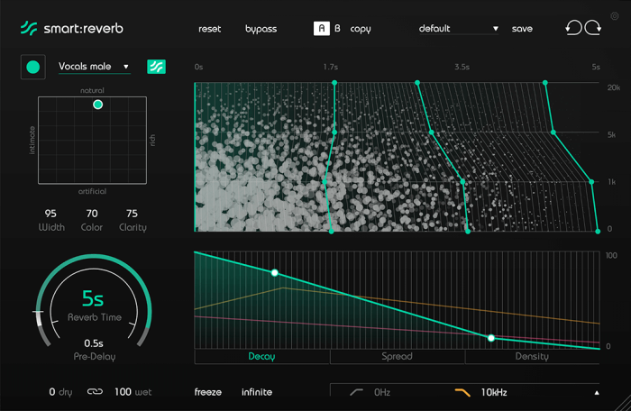 Sonible smartreverb GUI