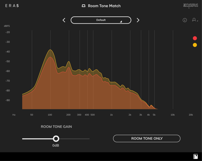 Accusonus Room Tone Match