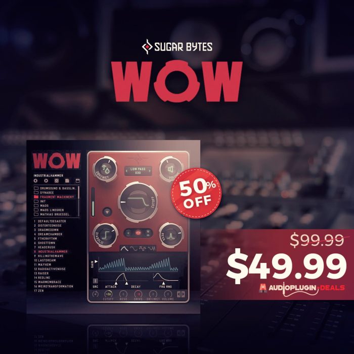 Audio Plugin Deals Sugar Bytes WOW2