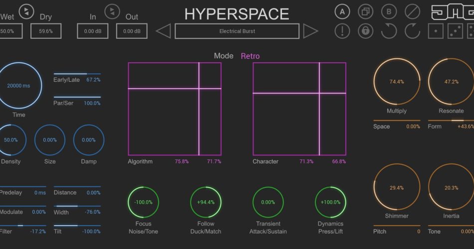 United Plugins Hyperspace reverb plugin on sale at 80% OFF