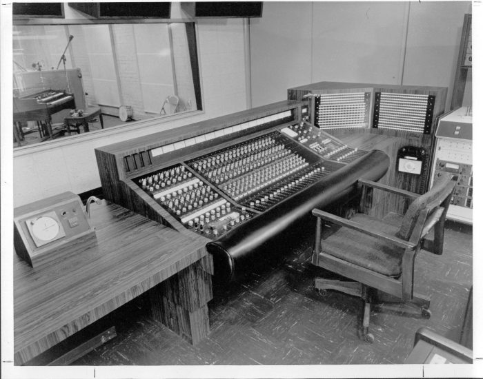 Reverb Console in Sunset Sound Studio 1 1970 Courtesy of Artist