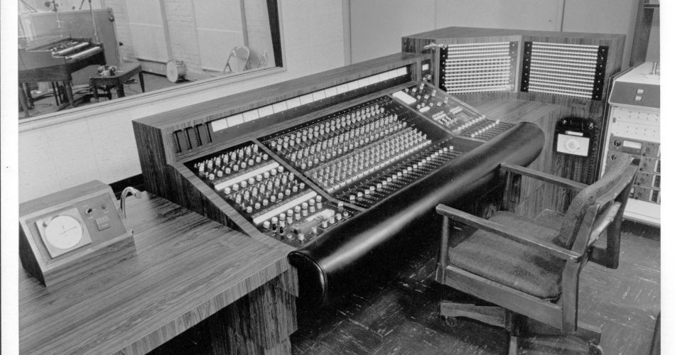 Reverb Console in Sunset Sound Studio 1 1970 Courtesy of Artist