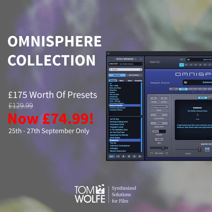 Tom Wolfe Omnisphere Collection Sale