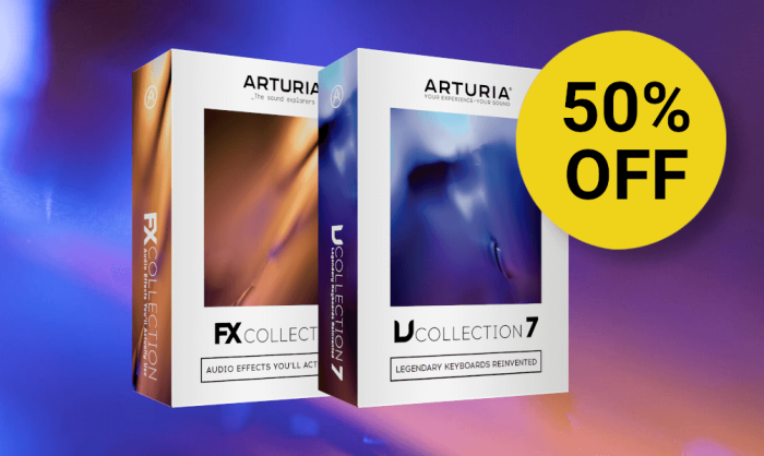 Arturia V Collection 7 and FX Collection 50 OFF