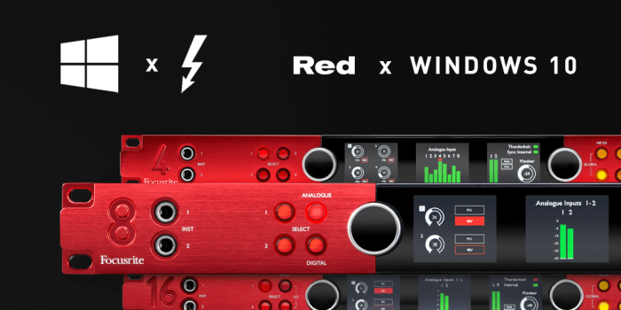 Focusrite Red Windows 10