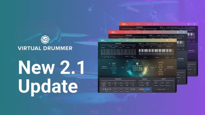 UJAM Virtual Drummer 2.1 update