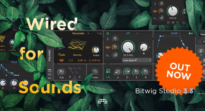 Bitwig Studio 3.3 release