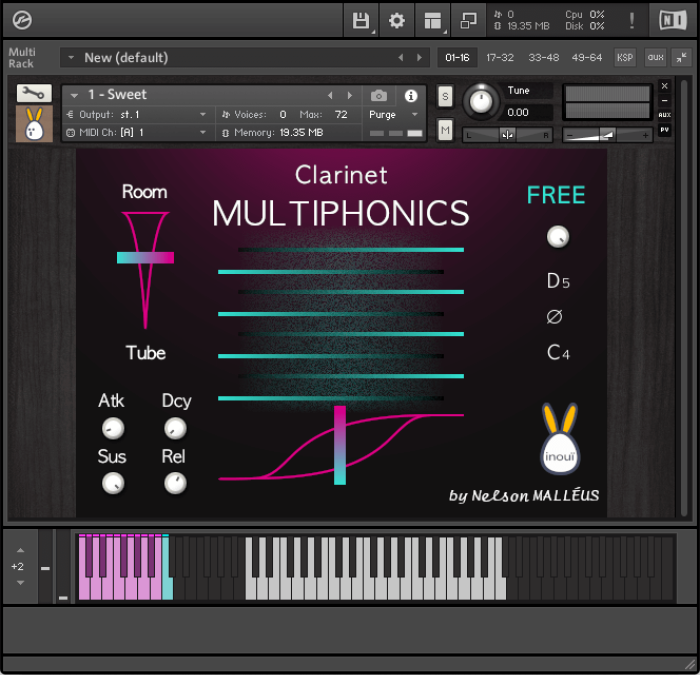 Clarinet Multiphonics GUI