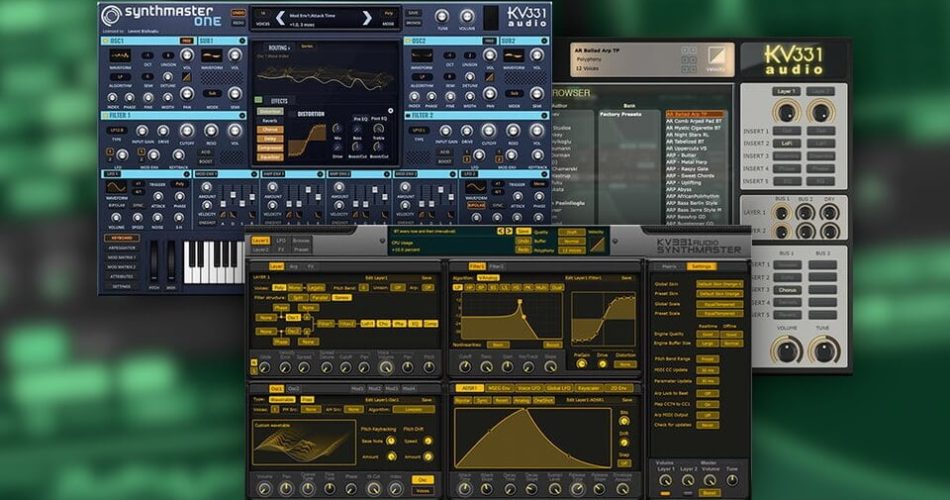 KV331 Audio Synthmaster, Synthmaster One & Bundles on sale at up to 50% OFF