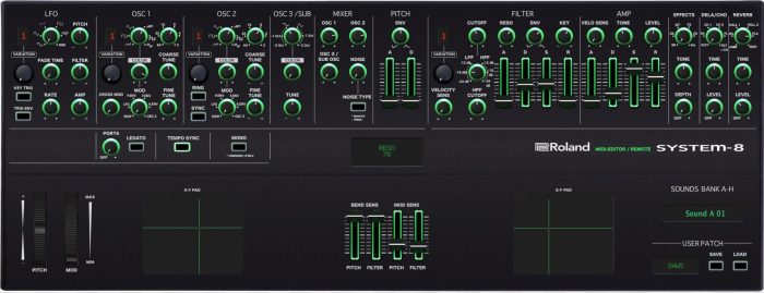 Momo roland system 8 editor and sound bank vst and standalone