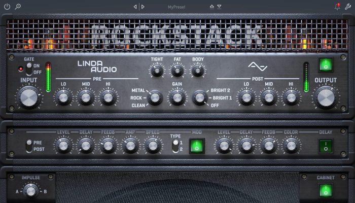 Audified Linda RockStack GUI