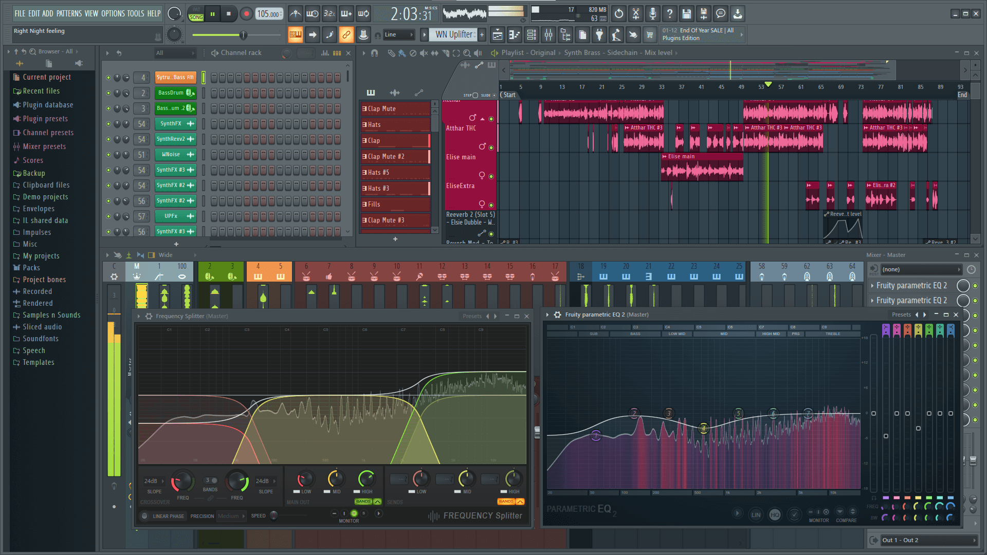 fl studio low pass filter