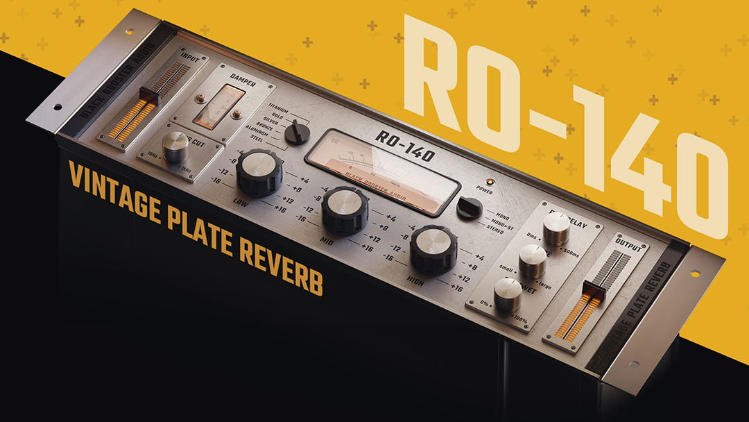 RO-140 vintage plate reverb effect plugin by Black Rooster Audio
