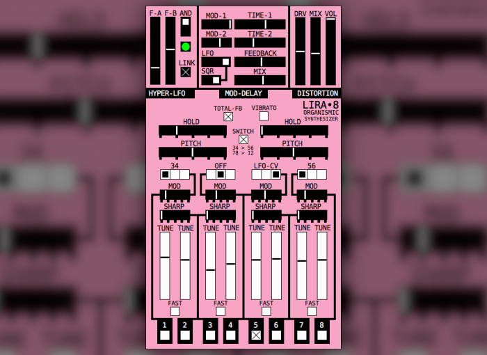 Lira•8: Free “Organismic” drone synthesizer by Mike Moreno DSP