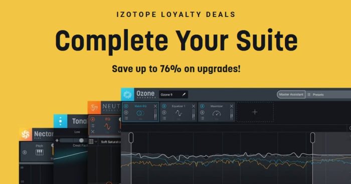 iZotope Complete Your Suite Sale