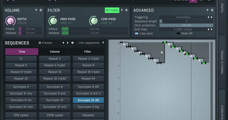 Save 60% on MRhythmizerMB time manipulation plugin by Meldaproduction