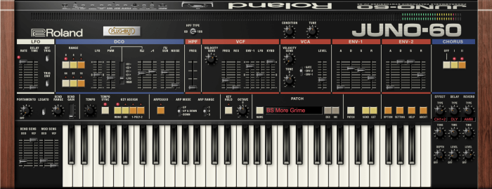 Roland JUNO 60 Software Synthesizer