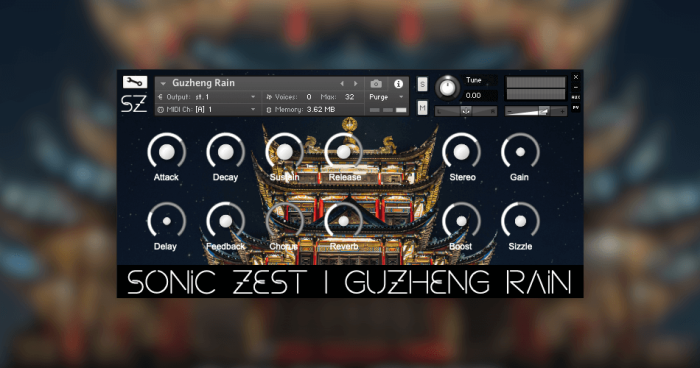 Sonic Zest Guzheng Rain