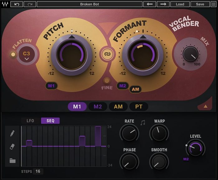 Waves Vocal Bender GUI seq
